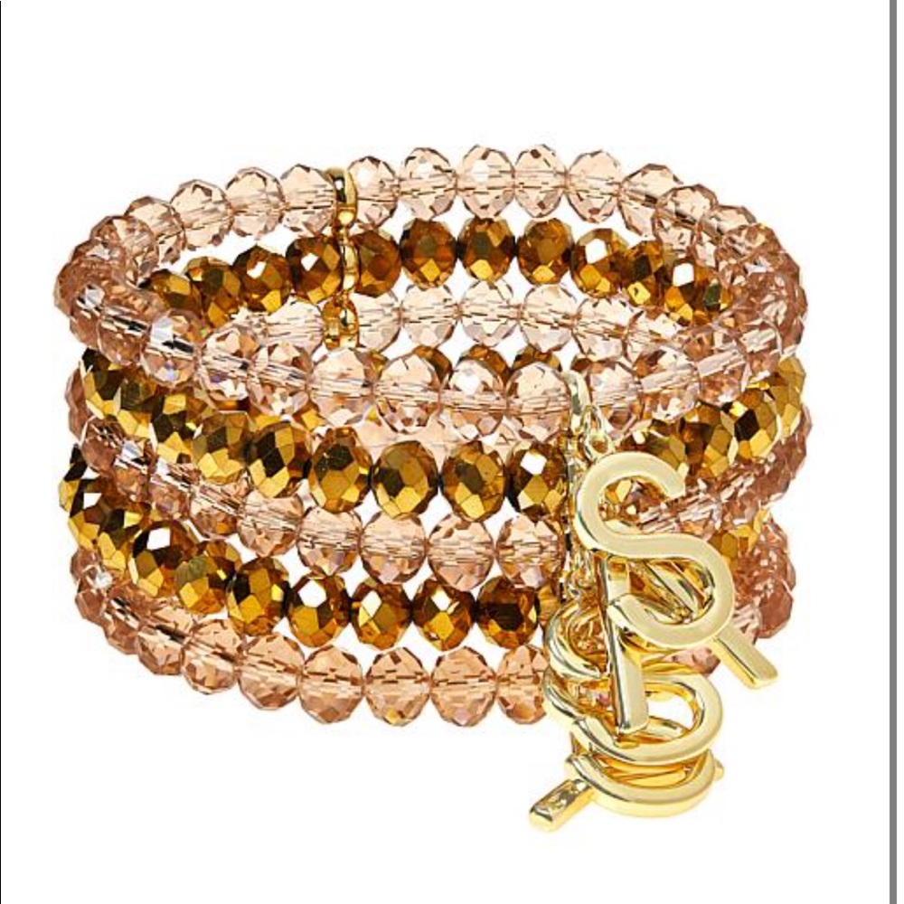 HSN exclusive Sassy Jones Bracelet Stack in Bronze